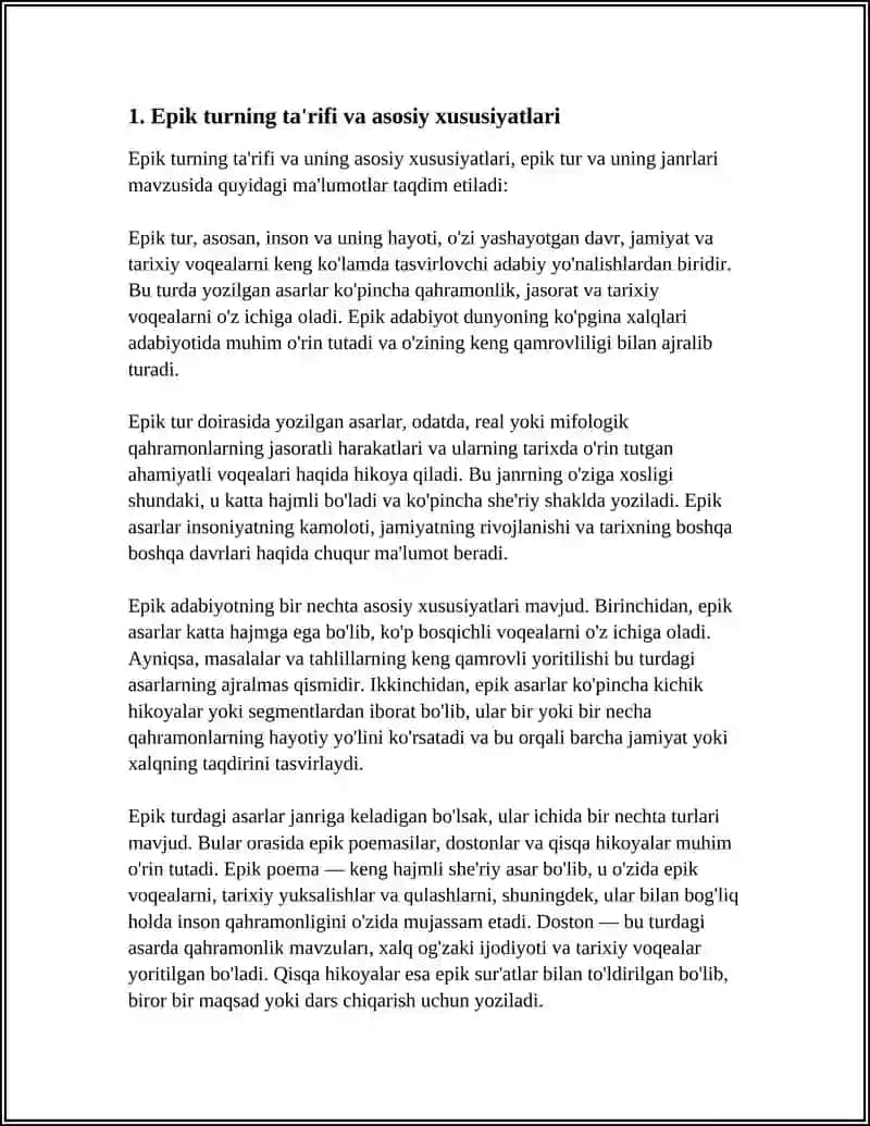 Epik Turlar va Ular 3