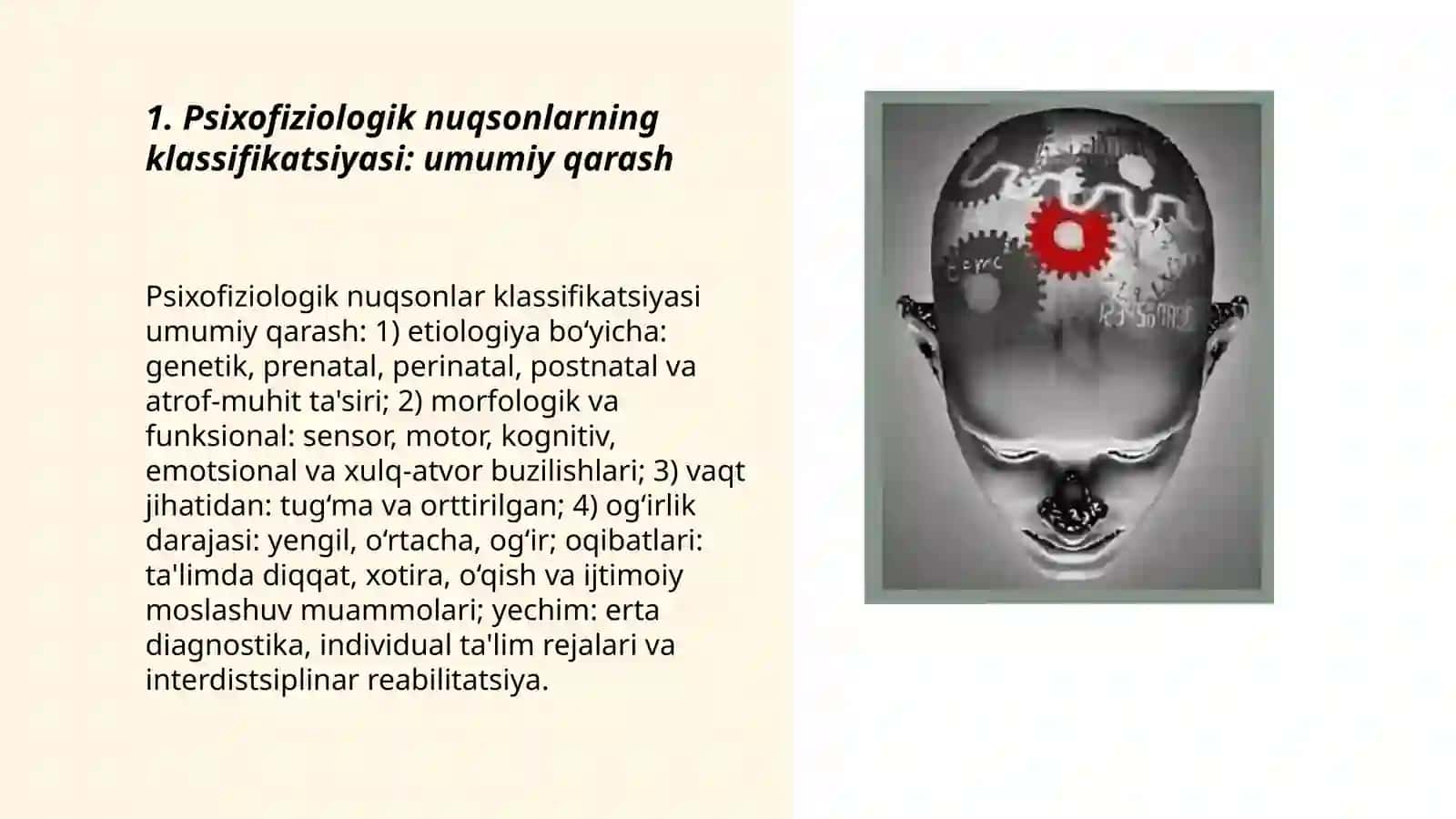 Psixofiziologik nuqsonlarning tasnifi va ularning taʼlim tarbiyaga taʼsiri 3