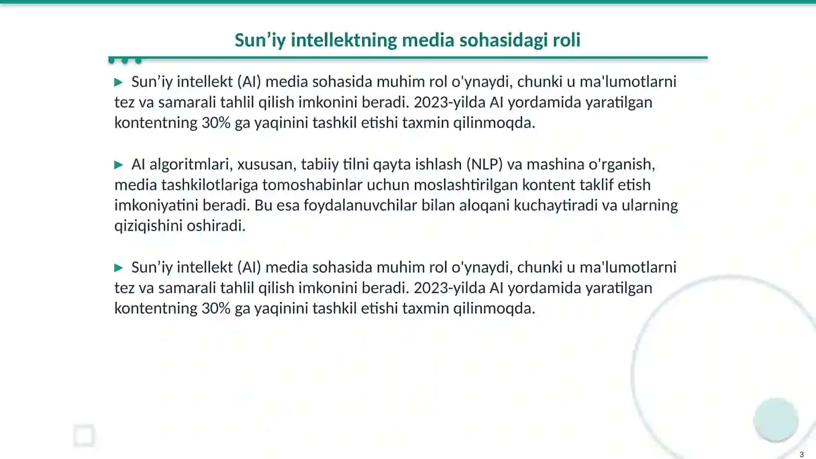 Sun’iy intellekt va media 3