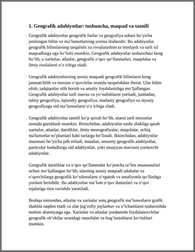 GEOGRAFIK ADABIYOTLAR YARATISH VA ULARDAN FOYDALANISH USULLARI TAHLILI 3