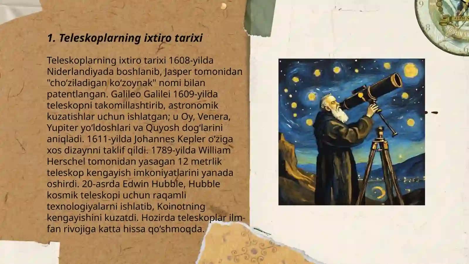 Teleskoplarning ixtiro tarixi 3
