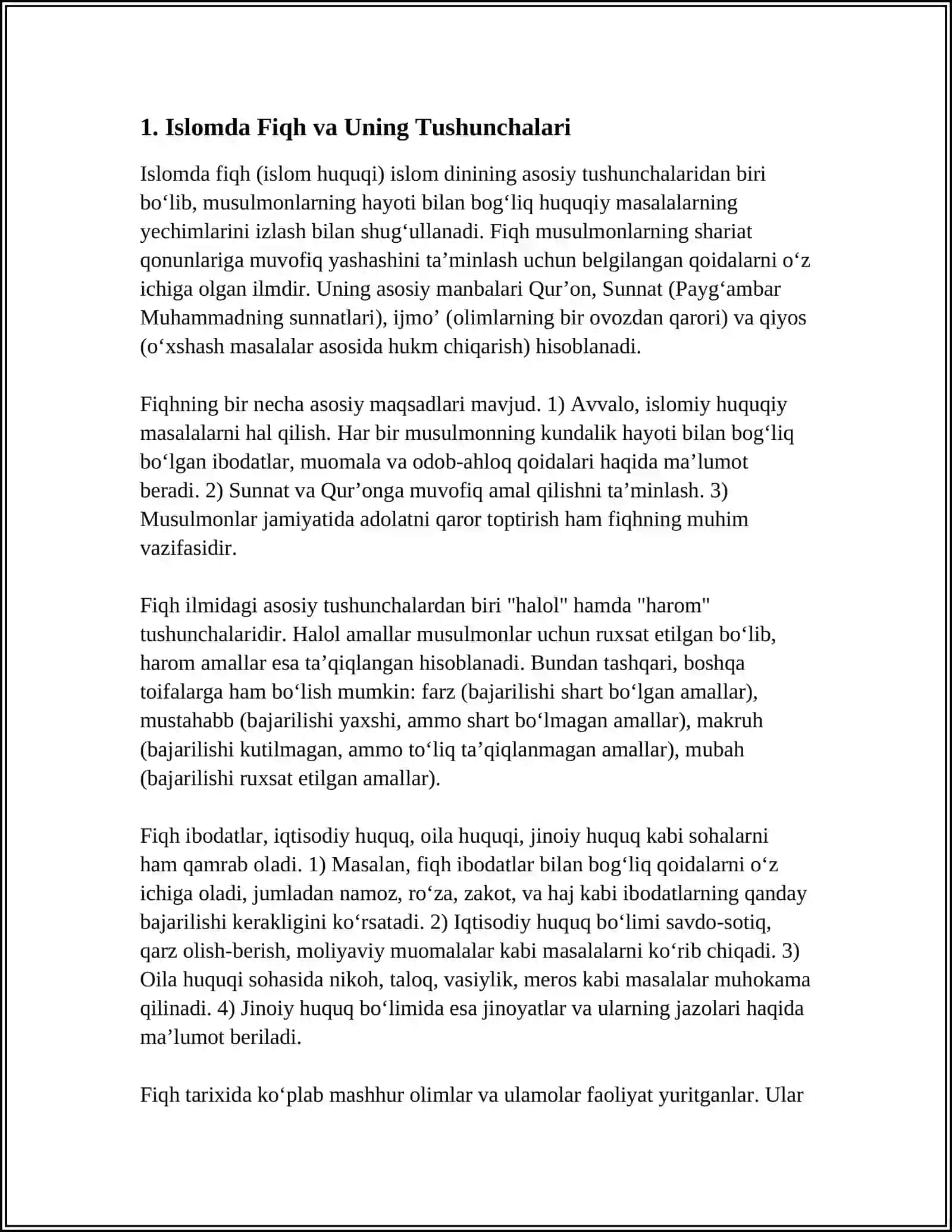 ISLOMDA FIQH VA AQIDA ILMI 3