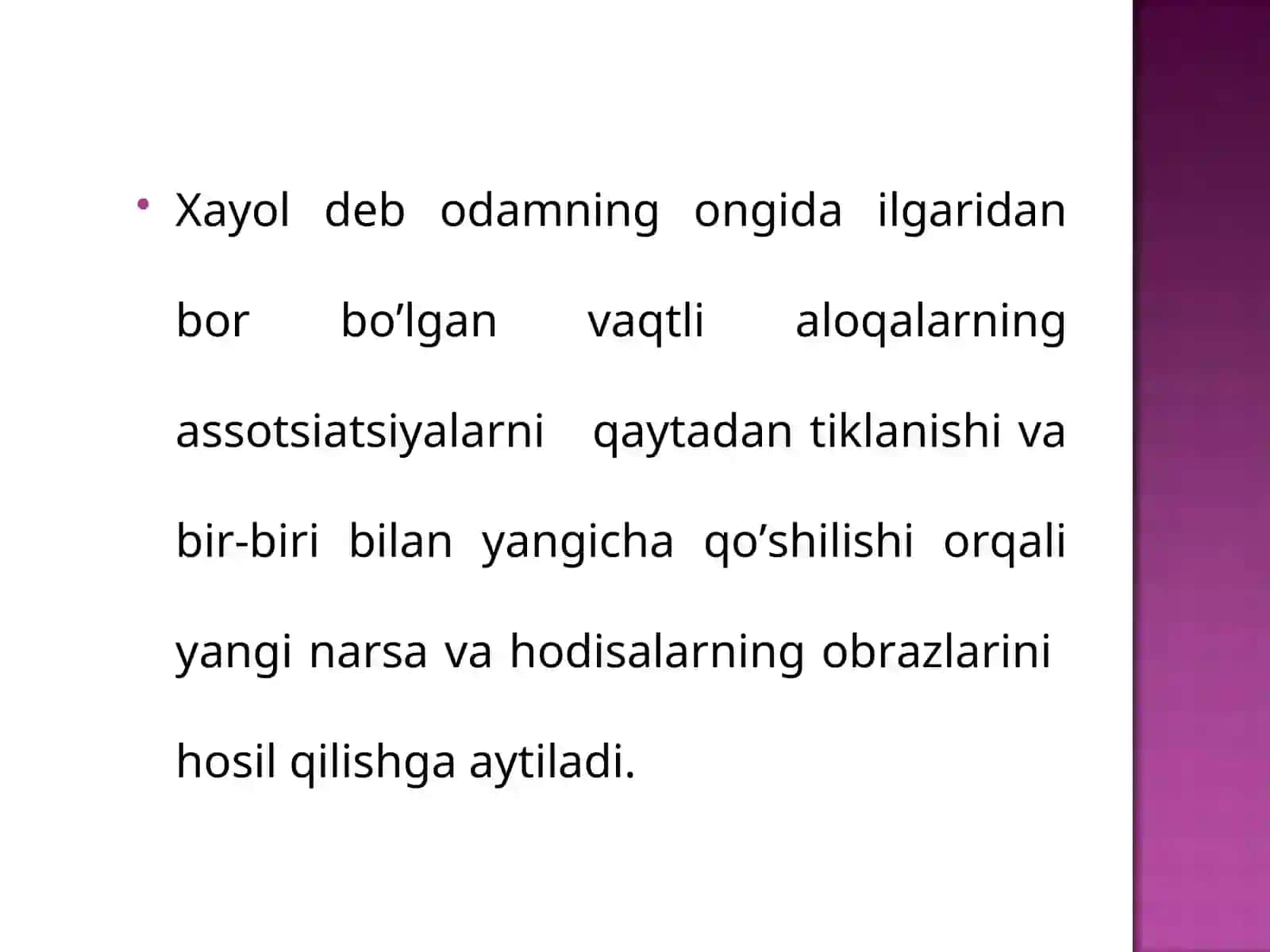 Xayol haqida tushuncha 3