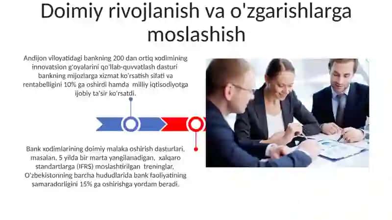 Banklarning rivojlanishida xodimlarning o’rni va ahamiyati 3