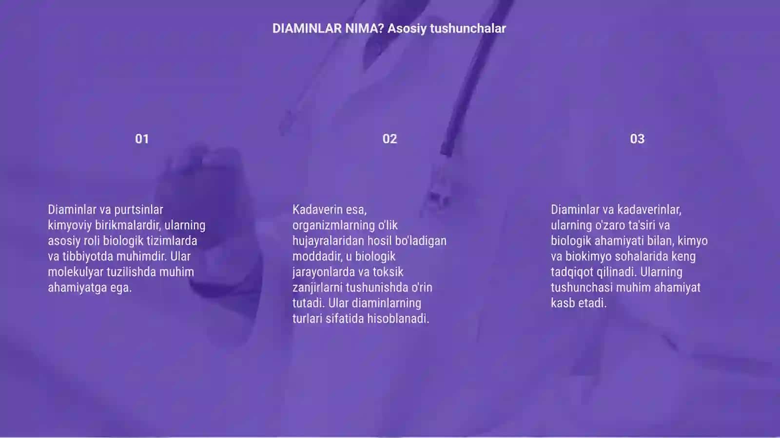 DIAMINLAR - PURETSIN, KADAVERIN 3