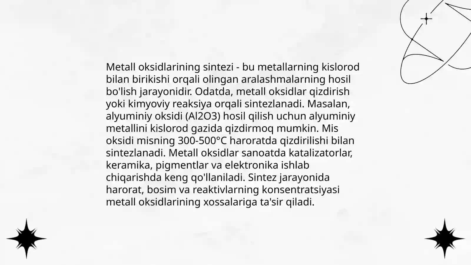 Oksidlarni olinish usullari 3