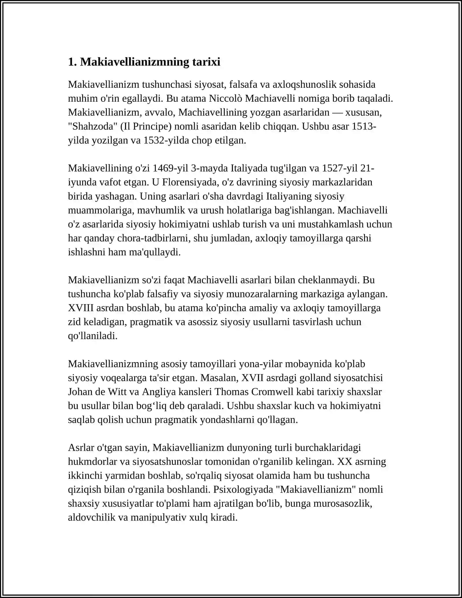 MAKIAVELLIANING ''XUKMDOR'' 3
