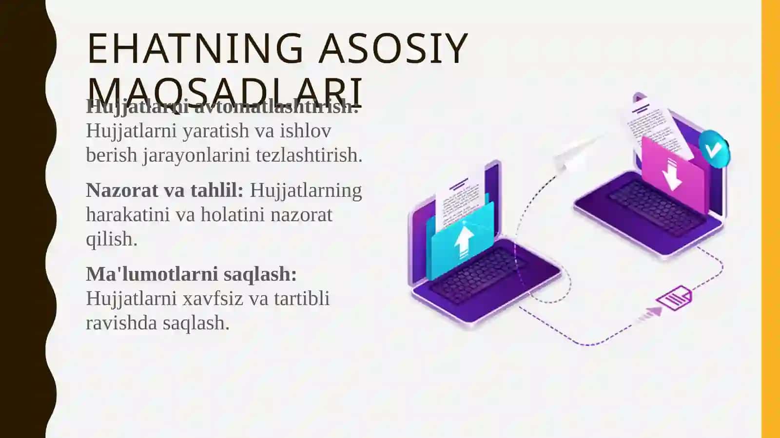 Elektron hujjat aylanishining axborot tizimini o'rganish 3