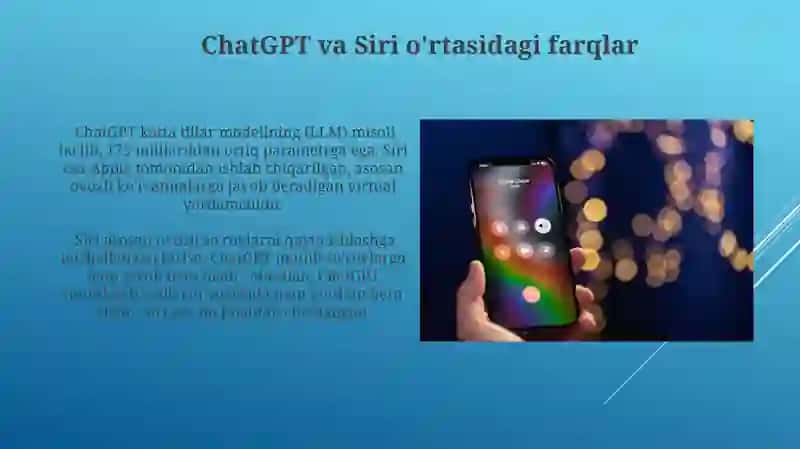 ChatGPT va Siri 3