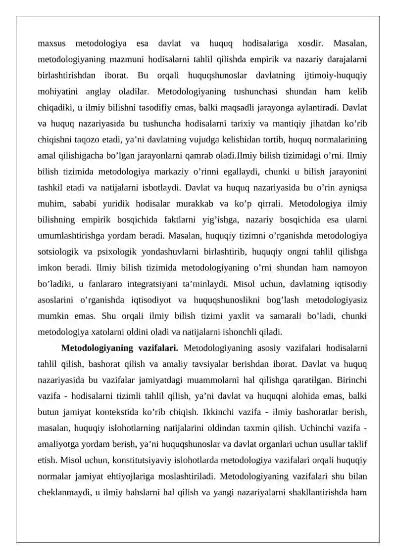 Davlat va huquq nazariyasining metodologik asoslari 3