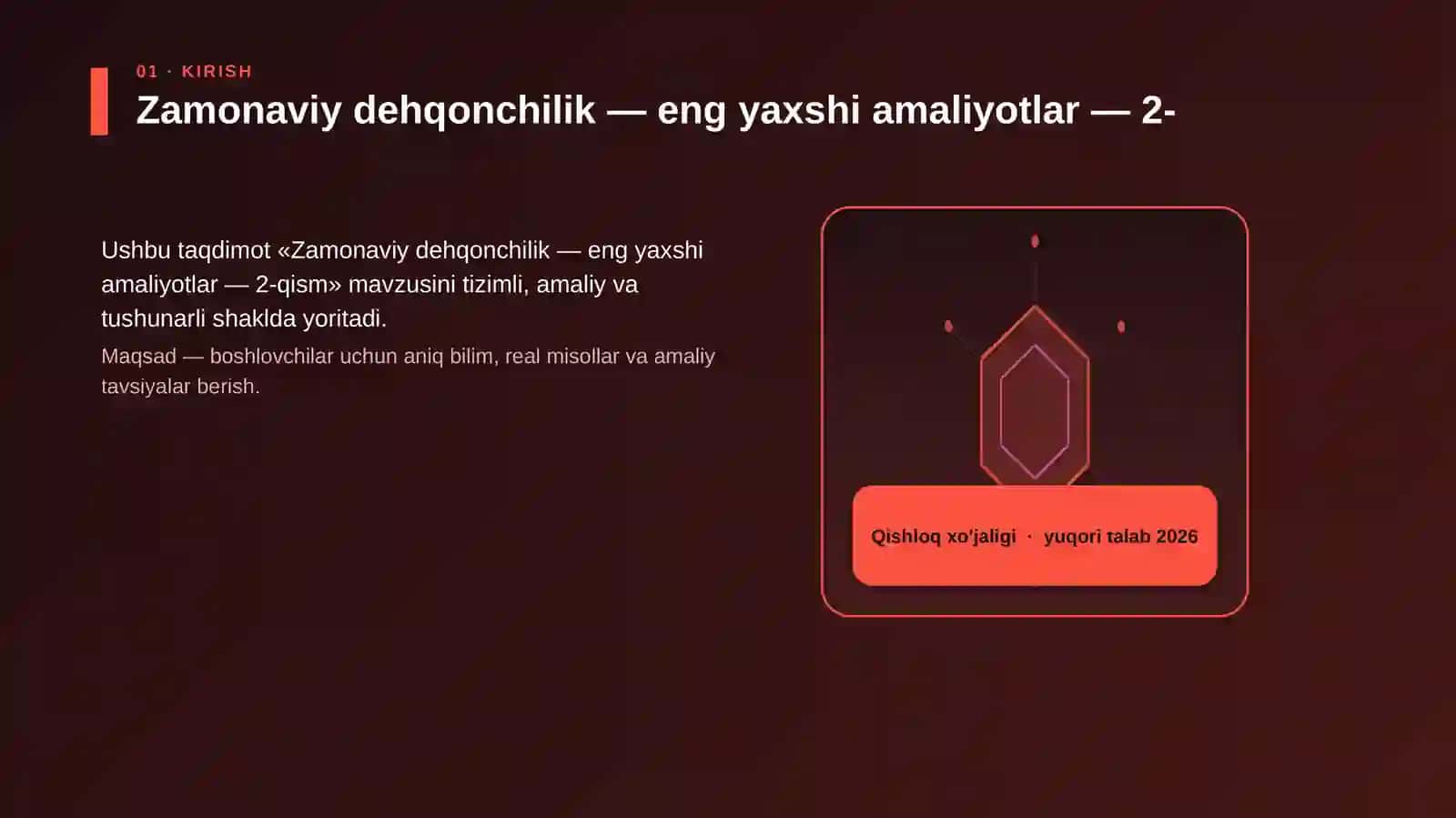 Zamonaviy dehqonchilik — eng yaxshi amaliyotlar — 2-qism 3