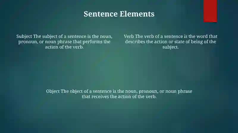 Sentence Structure 3