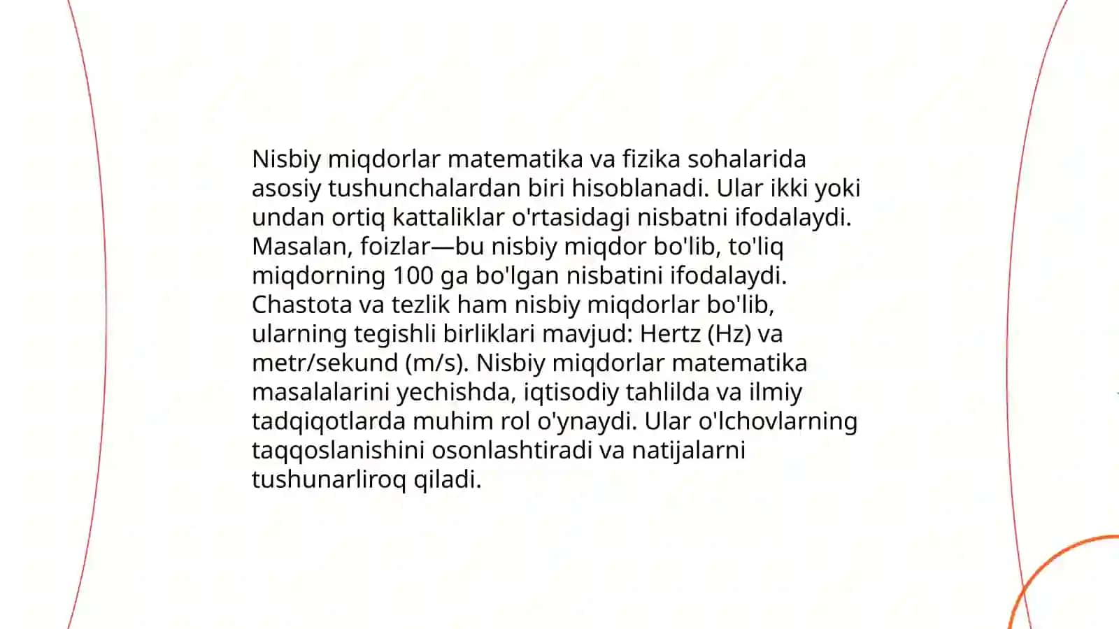 Nisbiy miqdorlar va ularning tibbiyotda qollanilishi 3