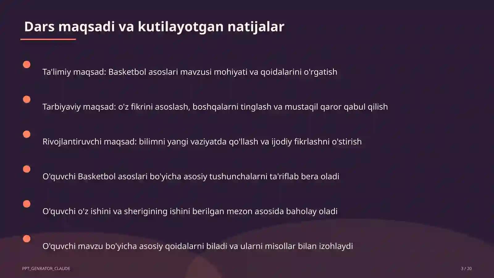 Basketbol asoslari (5-sinf) 3