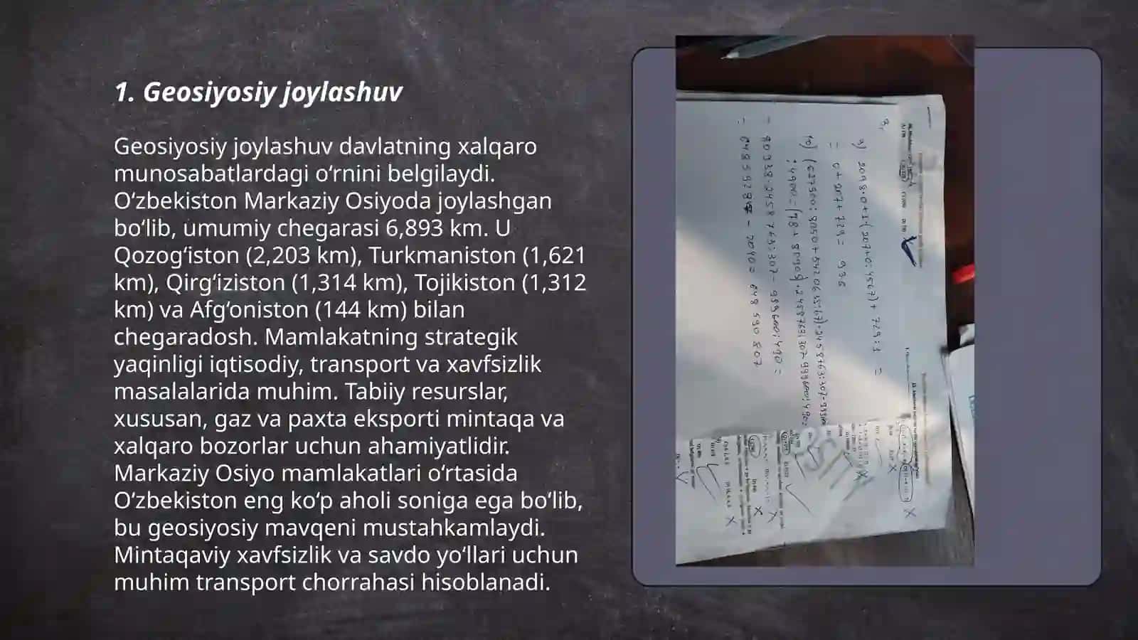 Oʻzbekistonning jahondagi oʻrni 3