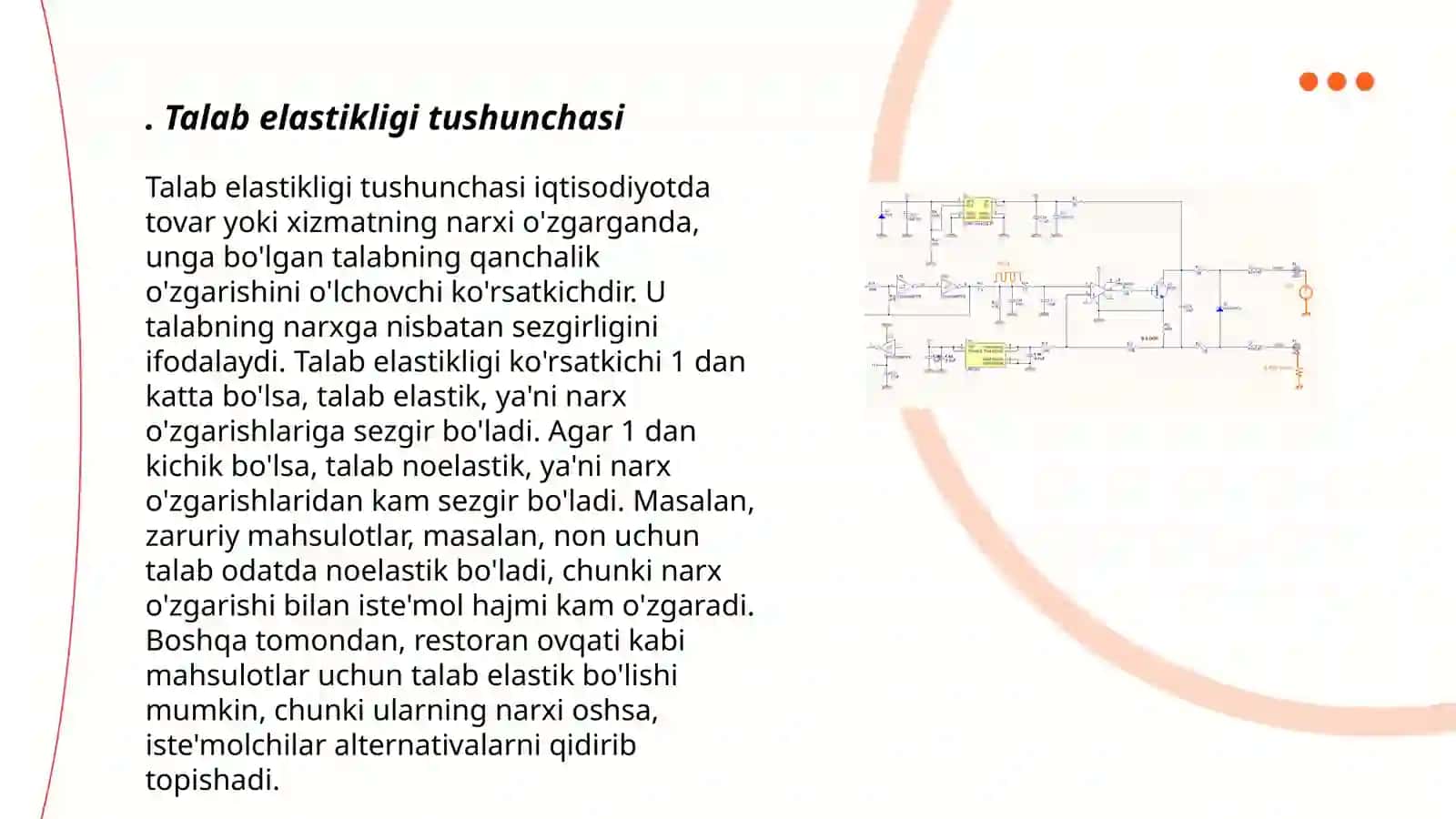 Talab elastikligi 3