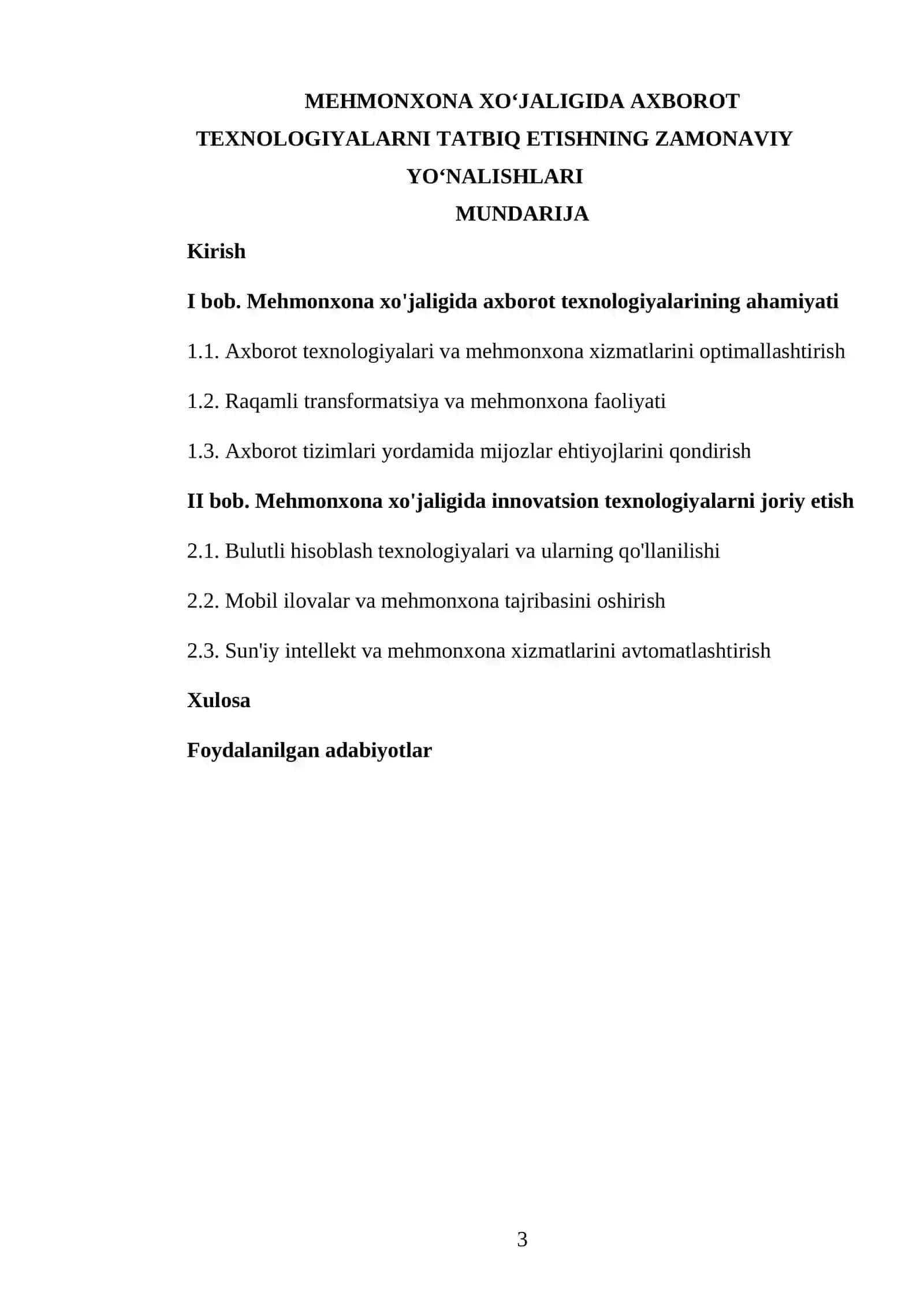 MEHMONXONA XO'JALIGIDA AXBOROT TEXNOLOGIYALARNI TATBIQ ETISHNING ZAMONAVIY YO'NALISHLARI 3
