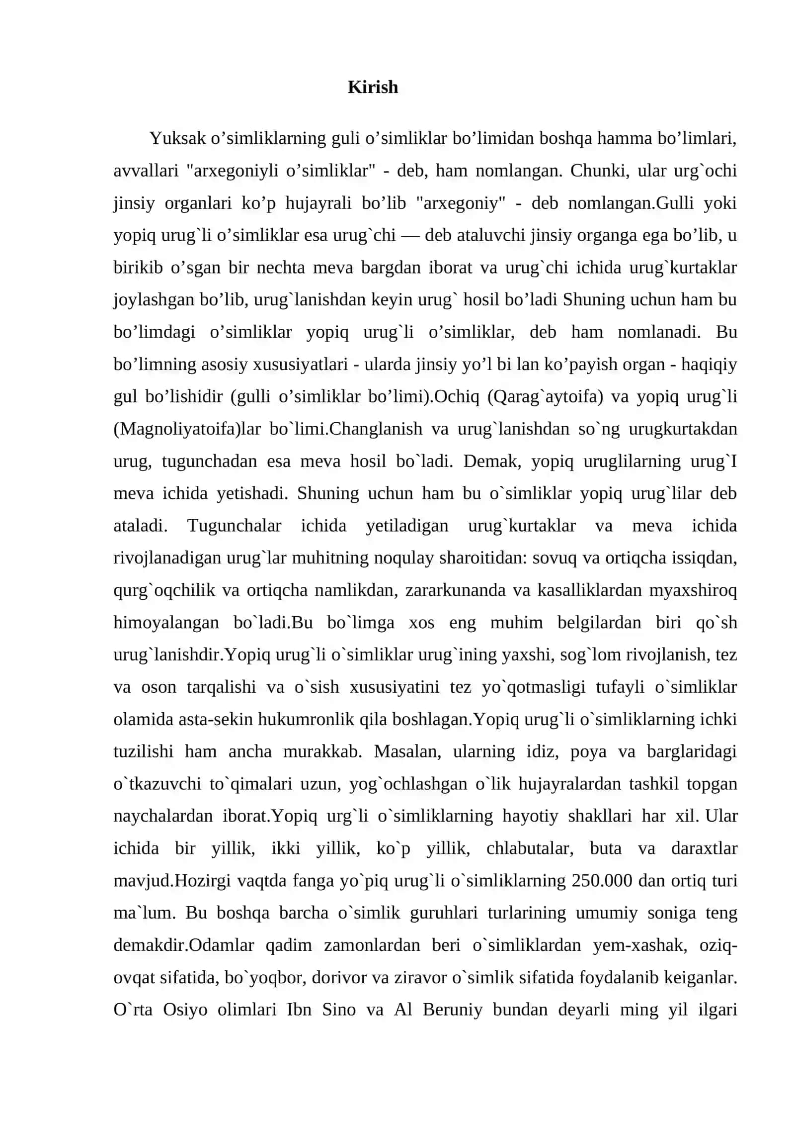 Yuksak o’simliklarning sistematikasi 3