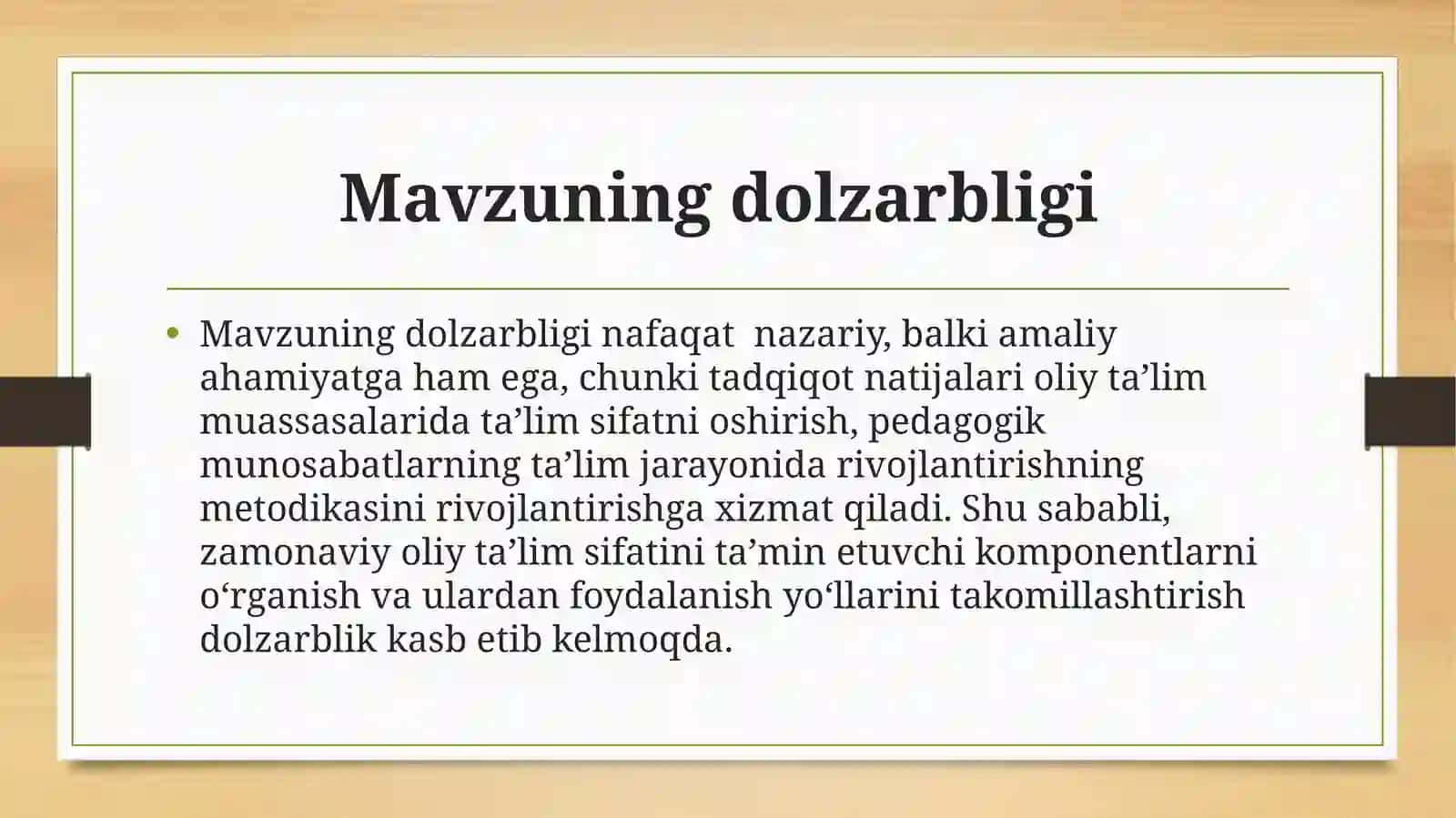 PEDAGOGIK MUNOSABATLARNING TURLARI VA ULARDAN TA’LIM-TARBIYA JARAYONIDA FOYDALANISH METODIKASI 3