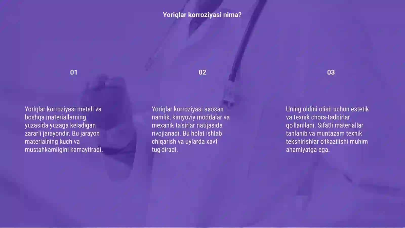 Yoriqlar korroziyasi 3