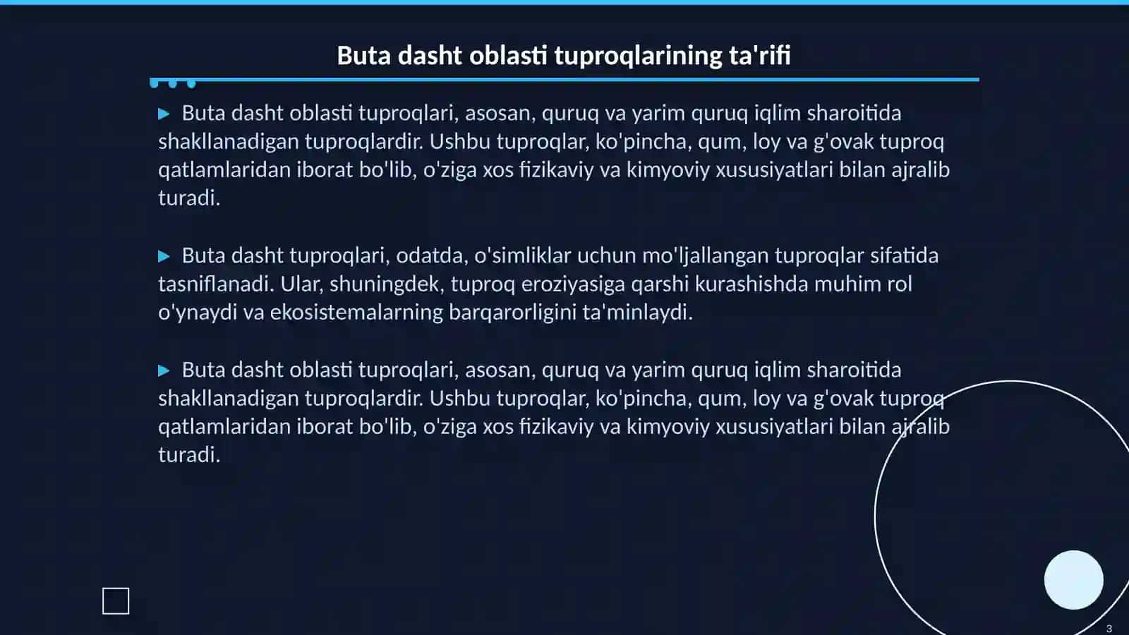 Buta dasht oblasti tuproqlari 3