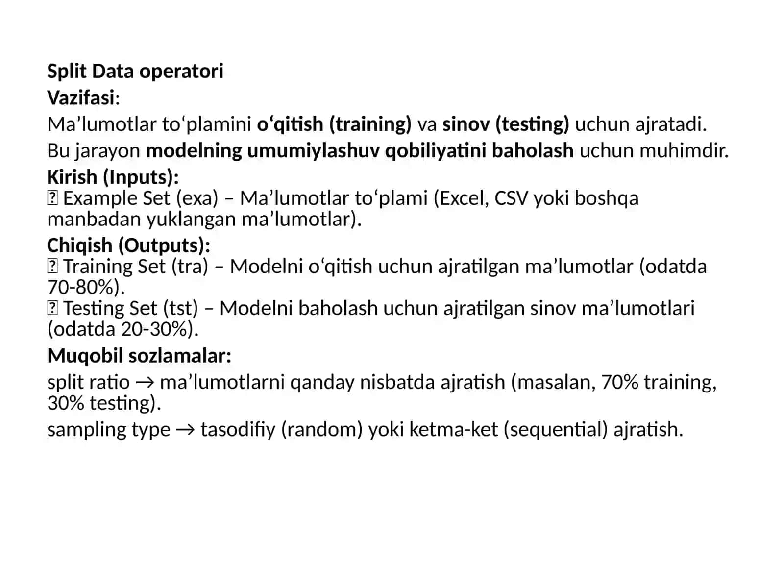 Data Mining-ning standartlari 3