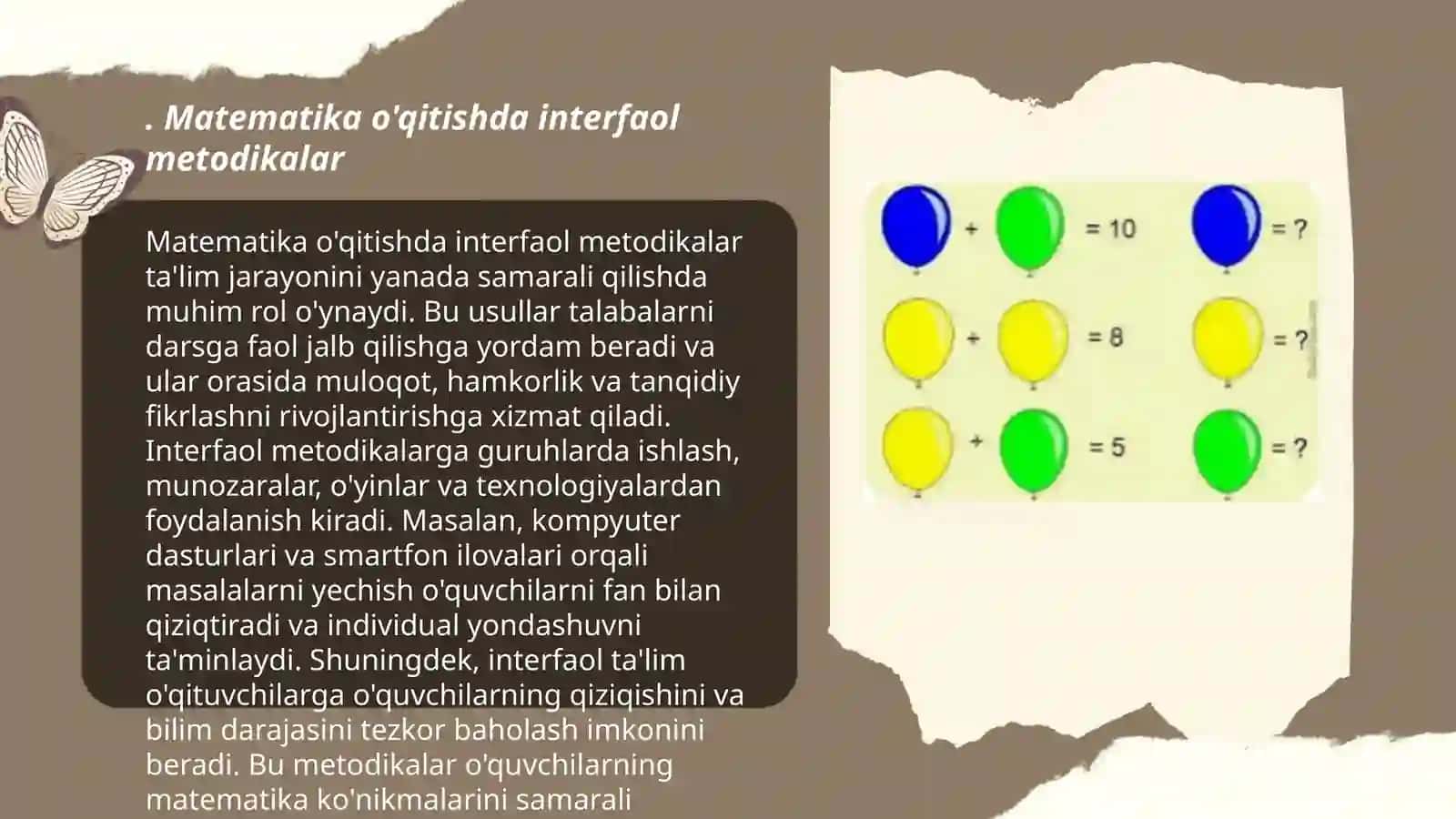 Matematika o'qitish metodikasi fanini mustaqil o'zlashtirish 3