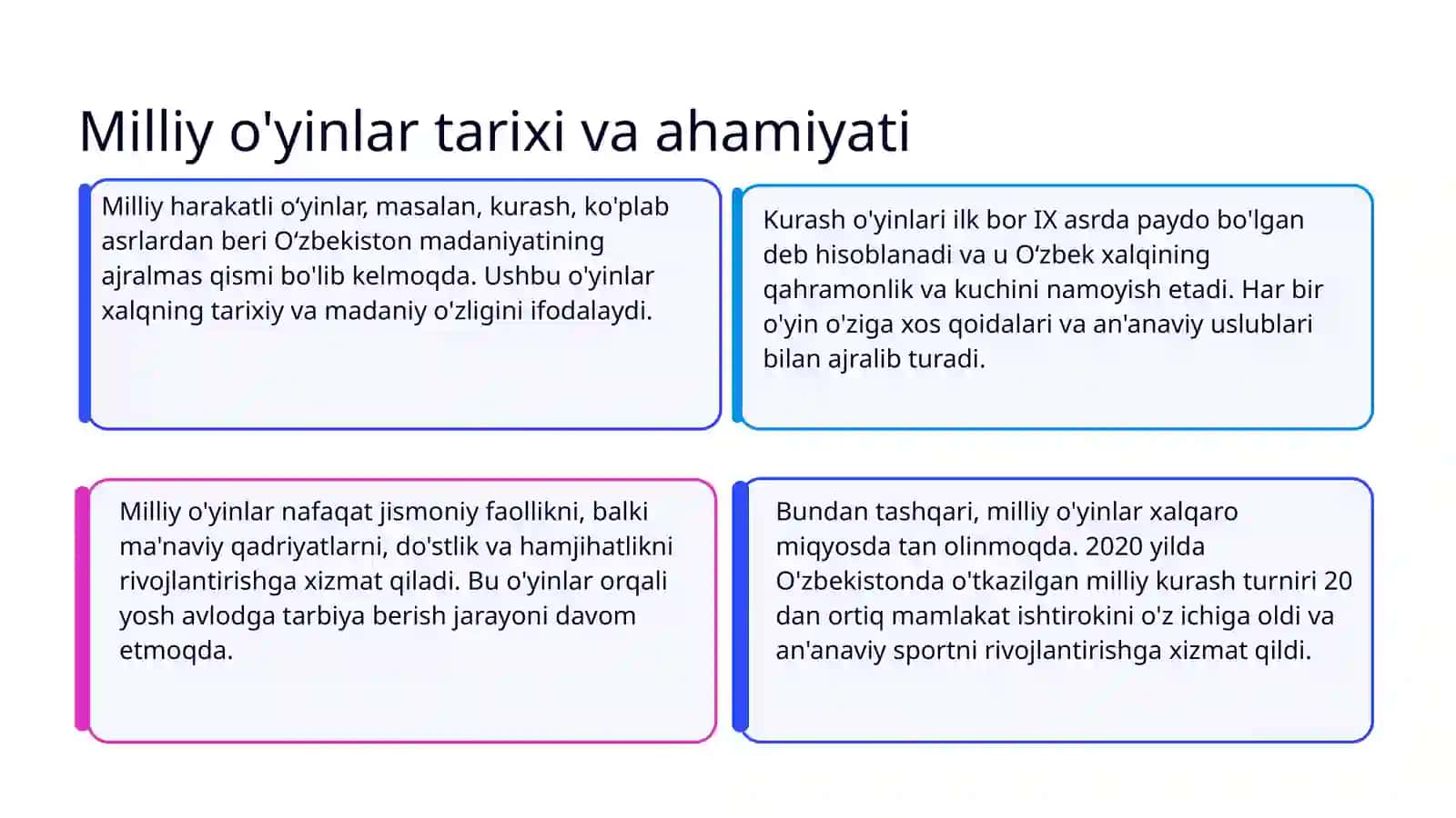 Milliy harakatli oʻyinlar orqali sport oʻyinlari elementlarini oʻrgatish 3