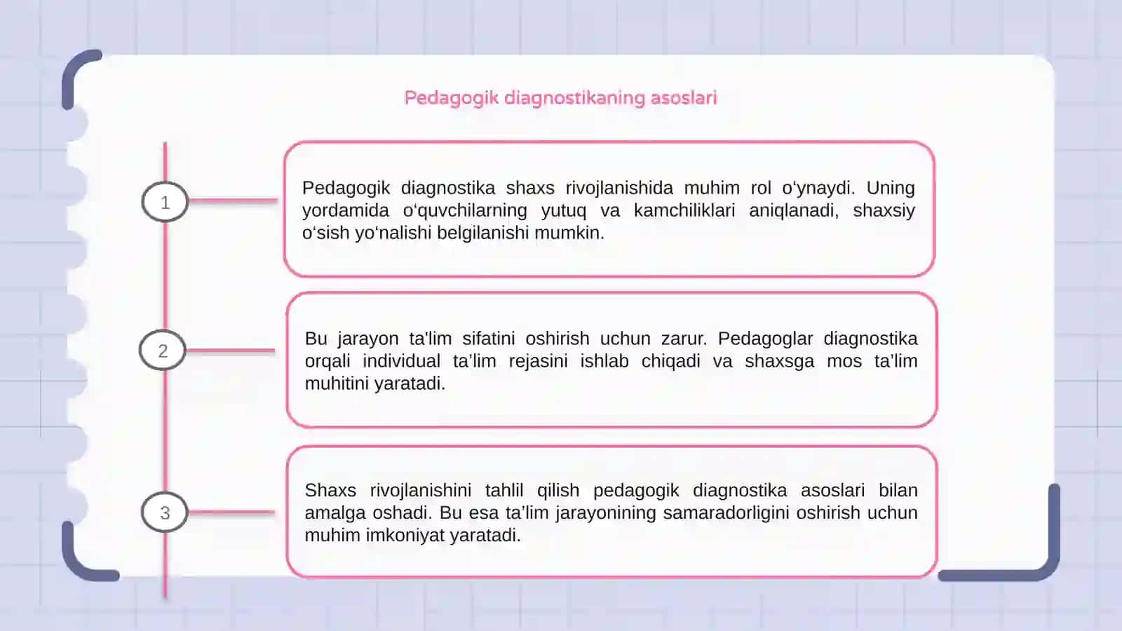 Pedagogik diagnostika 3