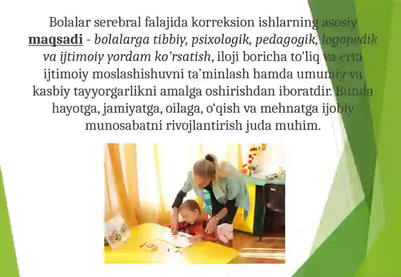 Tayanch-harakat apparati buzilgan bolalar bilan olib boriladigan korreksion ishlar tizimi 3
