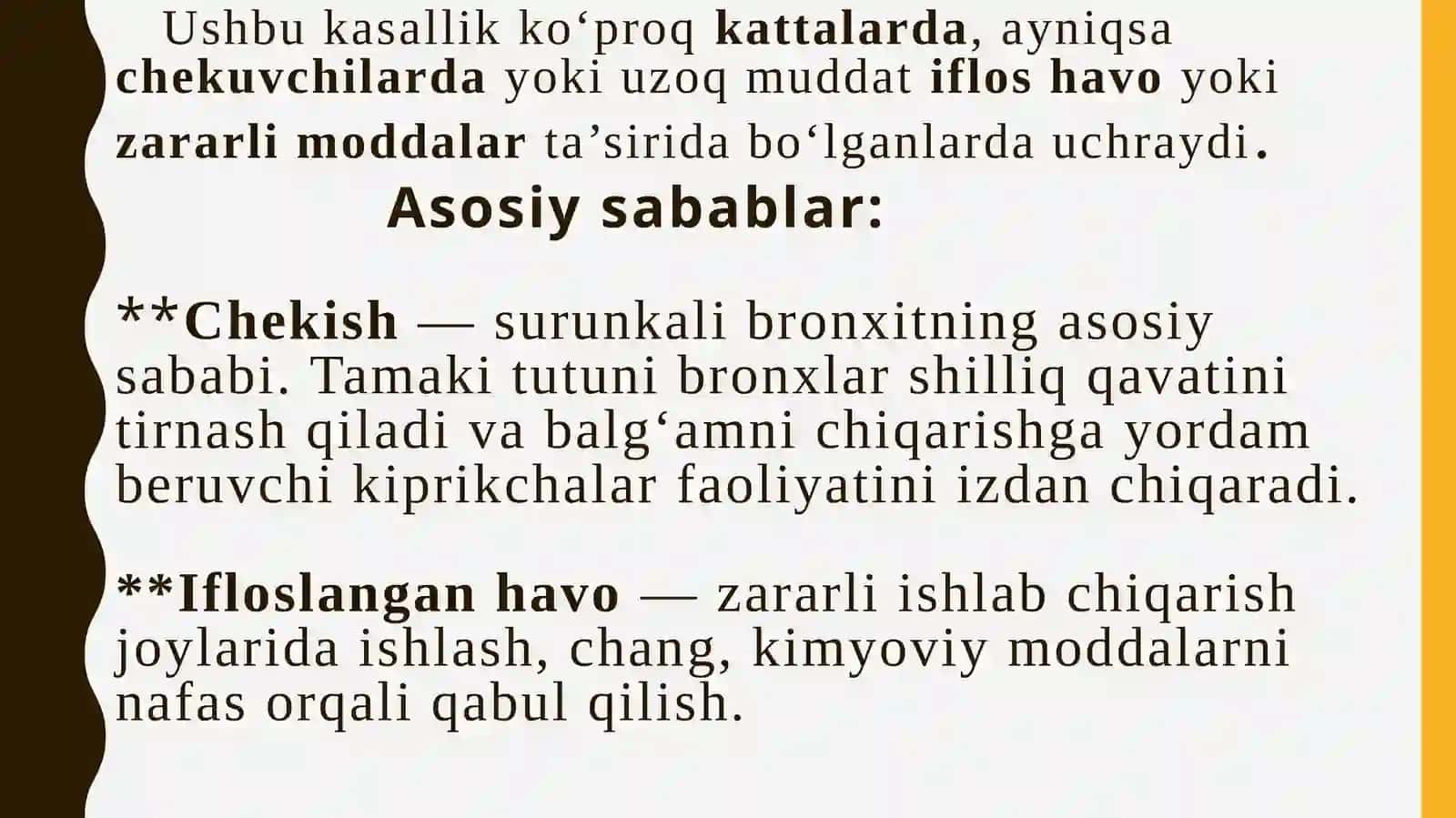 Surunkali bronxit 3