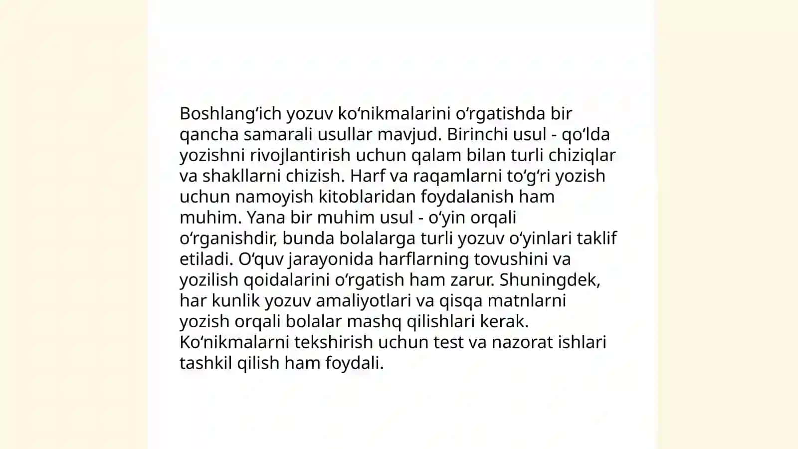 Bolalarda yozish, o‘qish ko‘nikmalarini shakllantirish 3