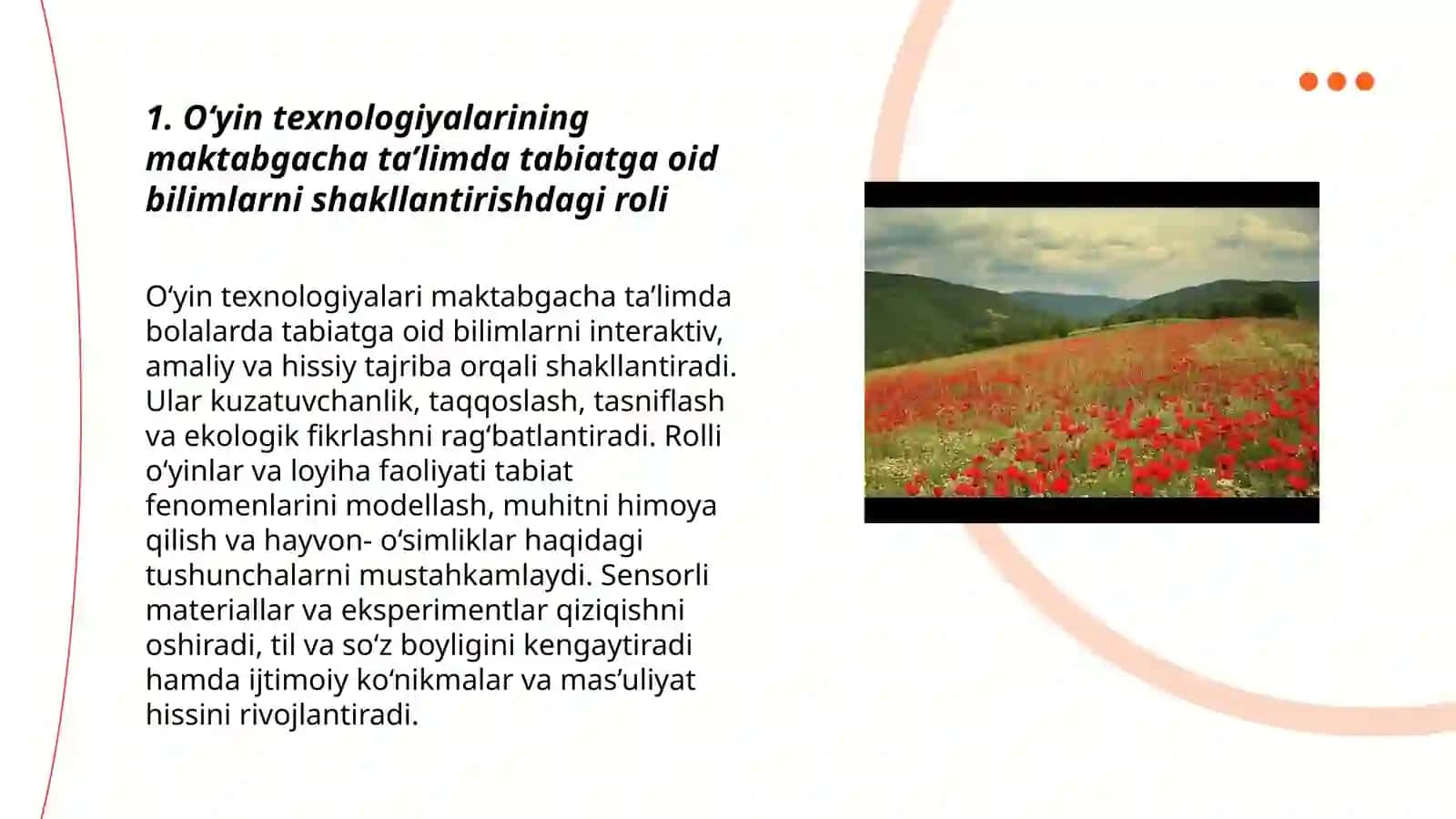 O‘yin texnologiyalarini qo‘llash orqali tabiat bilan tanishtrishning mohiyati 3