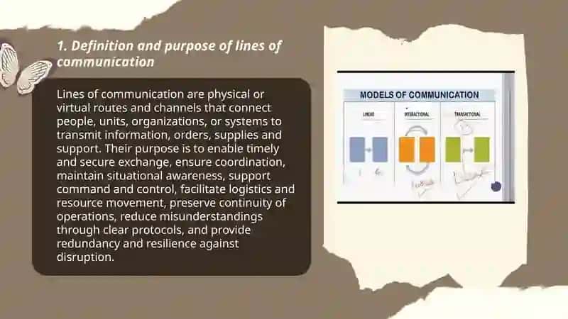 Lines of communication 3