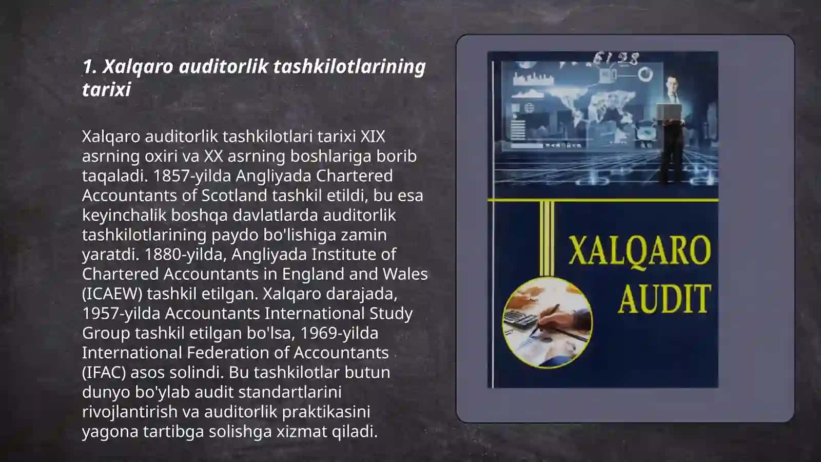 Xalqaro auditorlik tashkilotlari va kompaniyalari ularning rivojlanishi tarixi 3