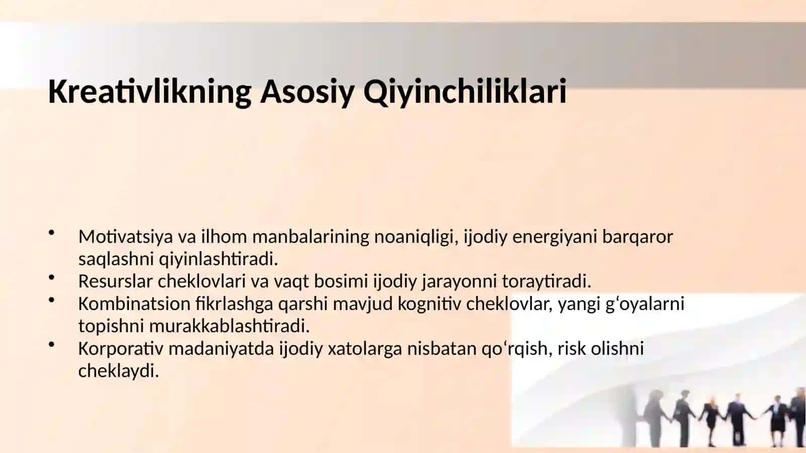 Kreativlik. Kreativlik muammosiga zamonaviy yondashish 3