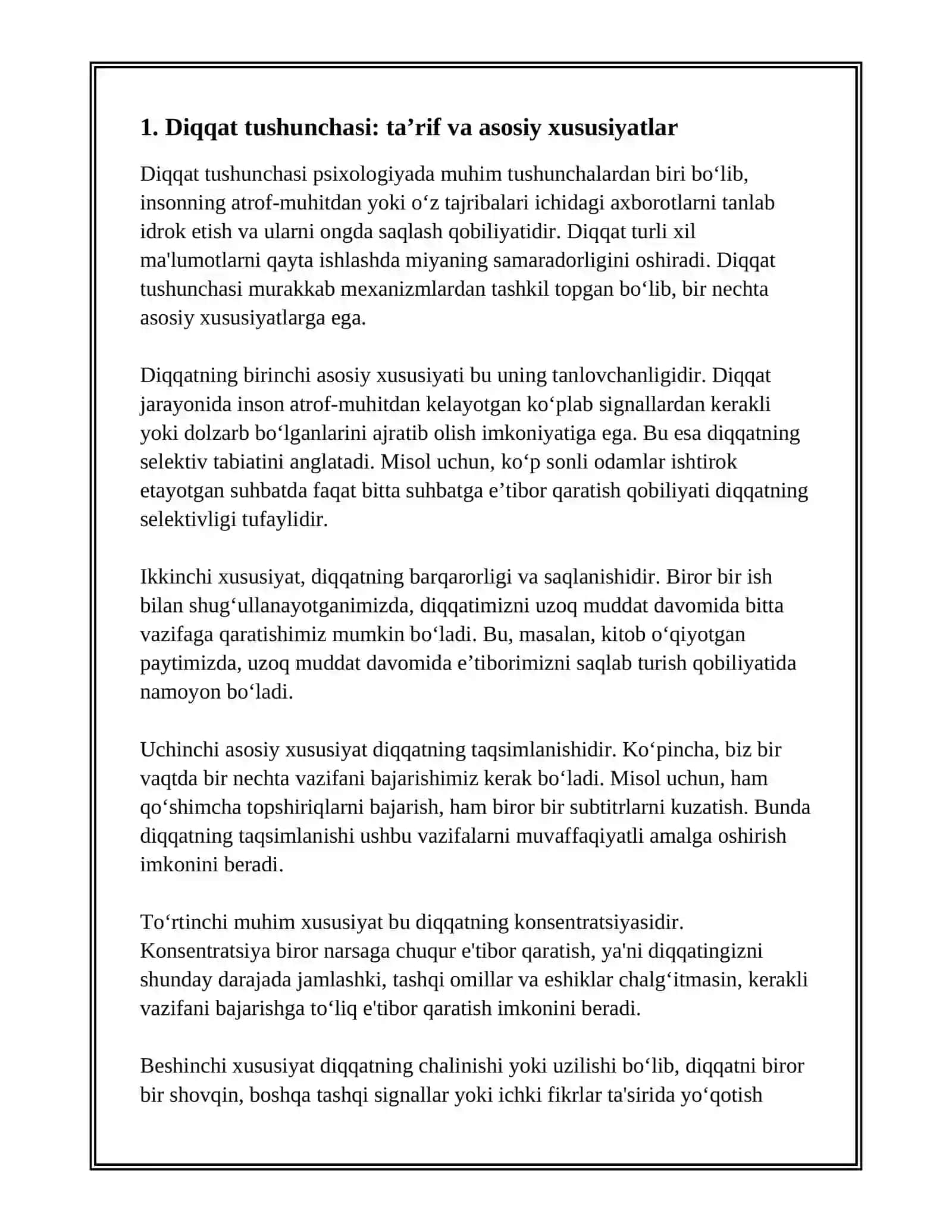DIQQAT HAQIDA TUSHUNCHA VA UNING NERV FIZIOLOGIK ASOSLARI 3
