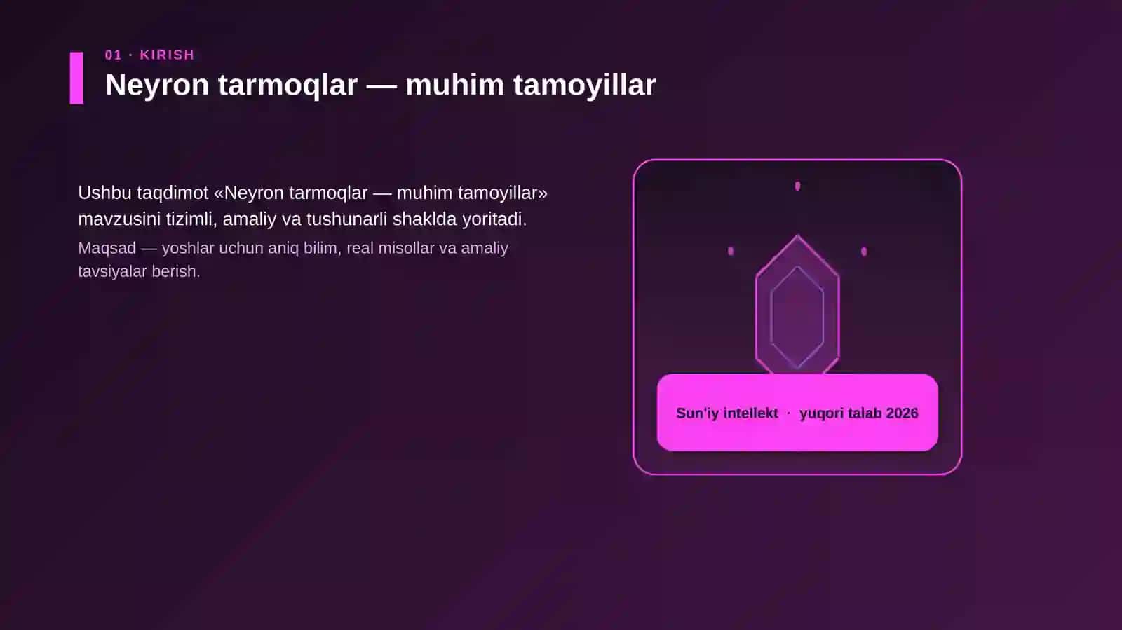 Neyron tarmoqlar — muhim tamoyillar 3
