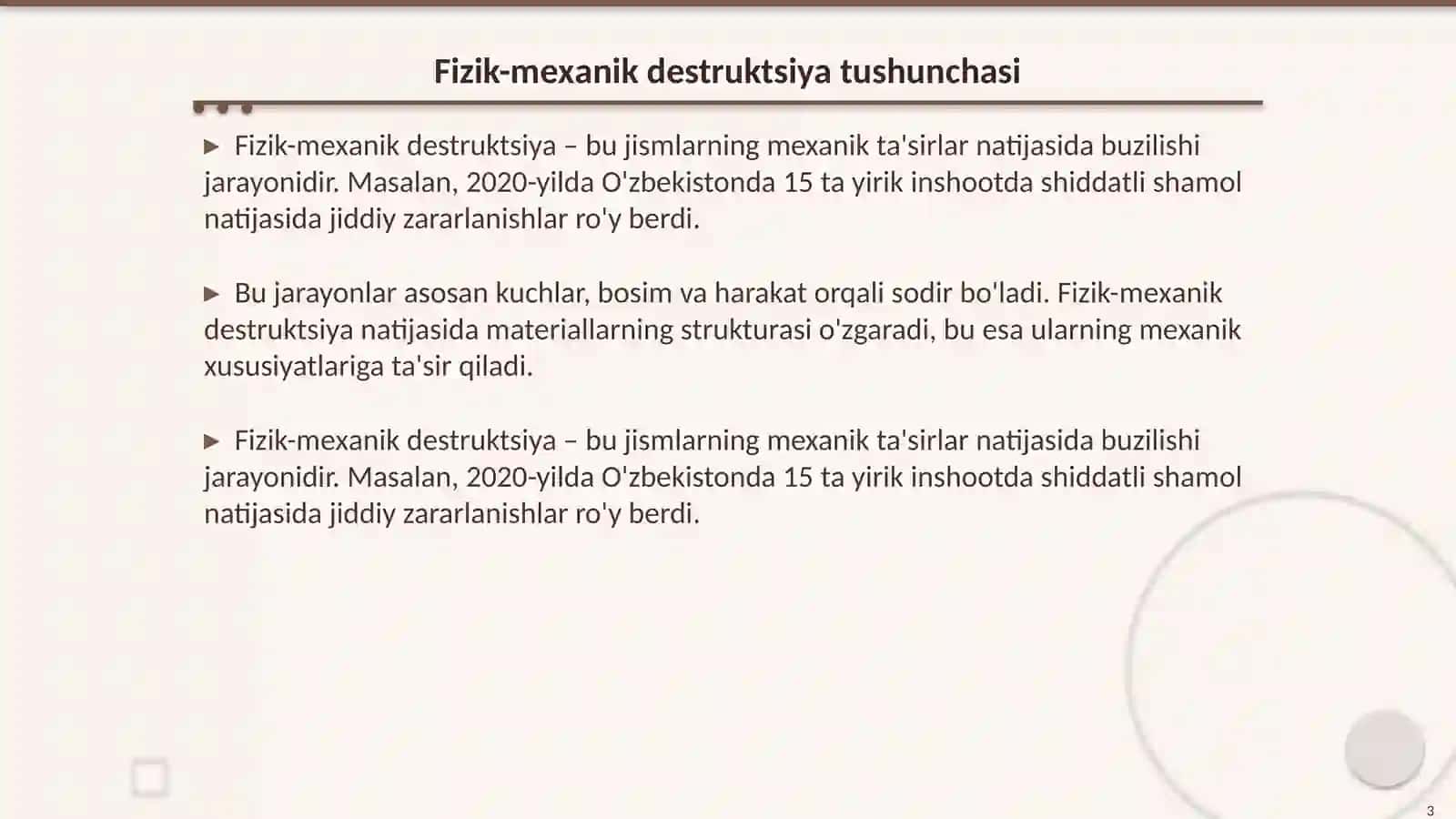Fizik-mехаnik dеstruktsiya va biоlоgik dеstruktsiya 3