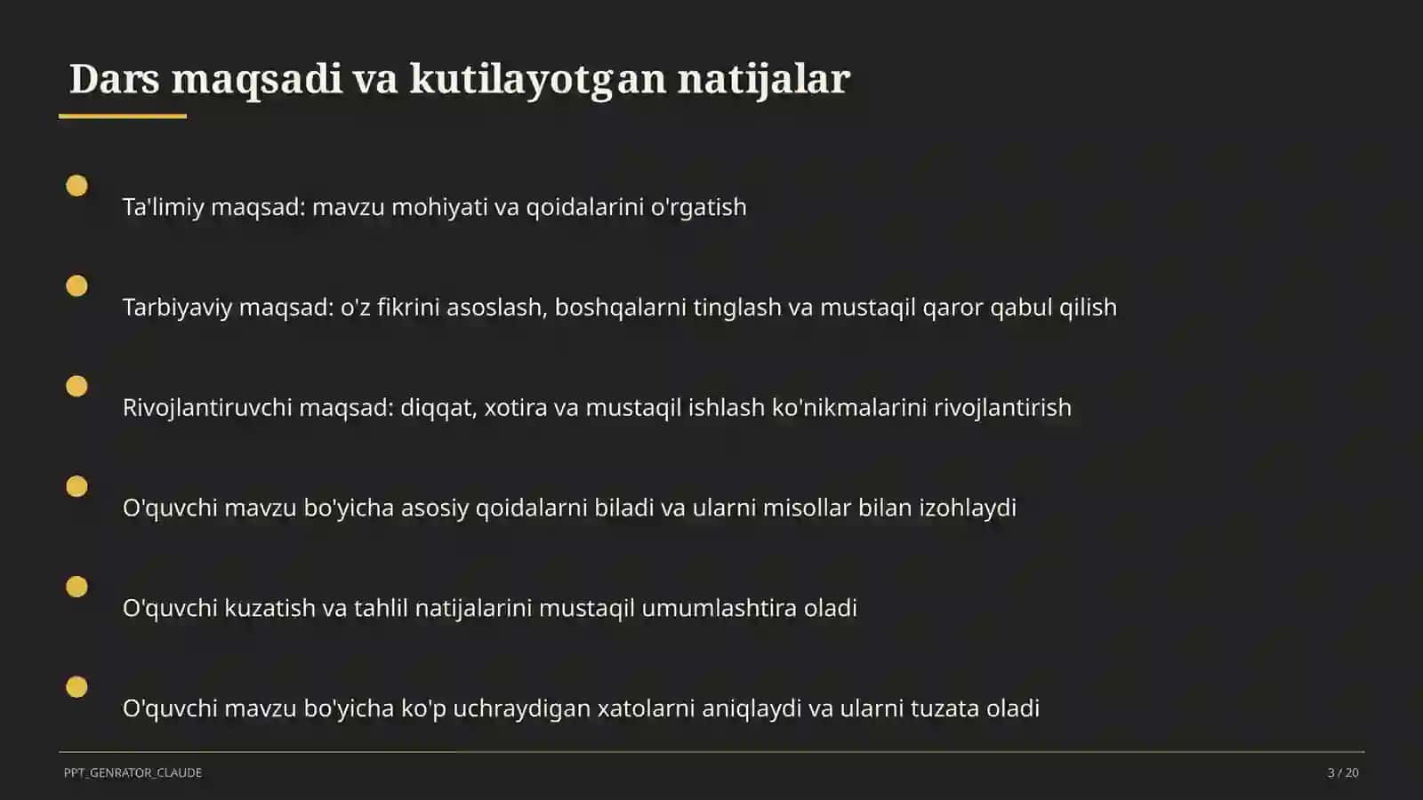 Insho yozish metodikasi: esse va maqola (11-sinf) 3
