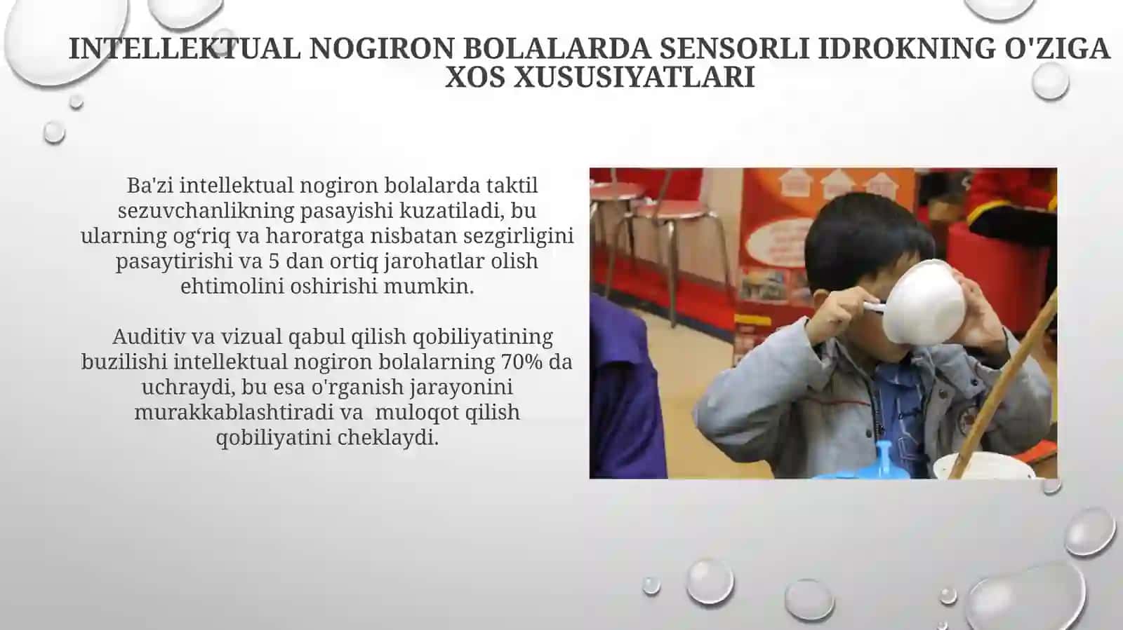 Sensor Idrokning O'ziga Xos Xususiyatlari 3