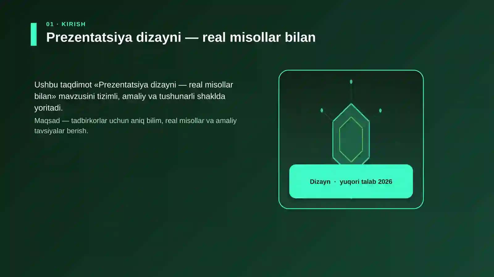 Prezentatsiya dizayni — real misollar bilan 3