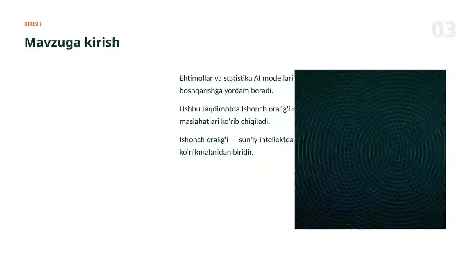 EHTIMOLLAR VA STATISTIKA 3