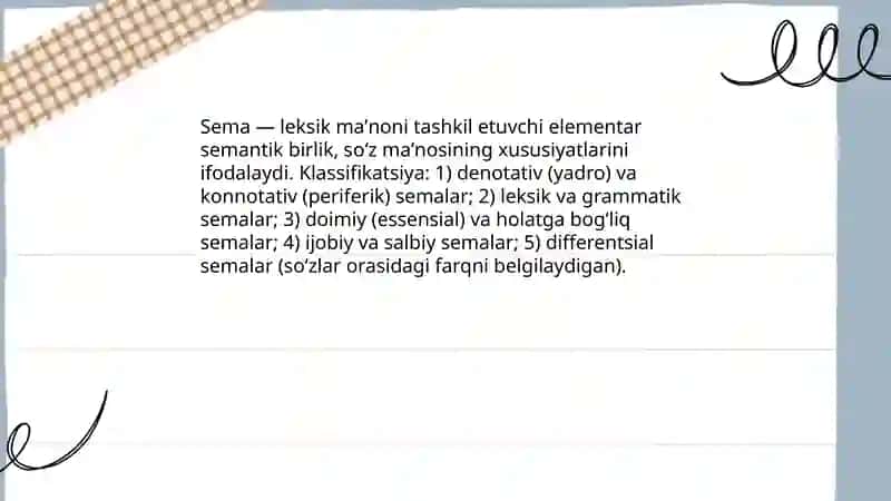 O‘zbek tilida sema turlari va uning til taraqqiyotidagi o‘rni 3