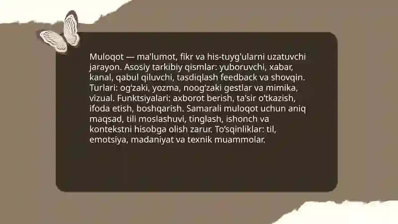 Muloqot 3