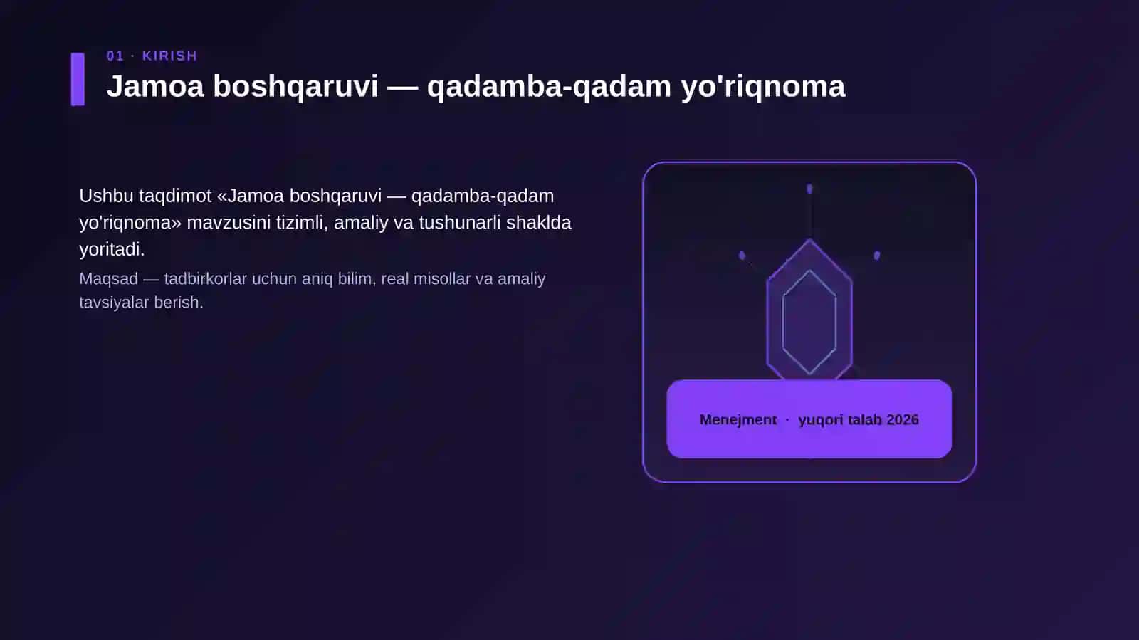 Jamoa boshqaruvi — qadamba-qadam yo'riqnoma 3