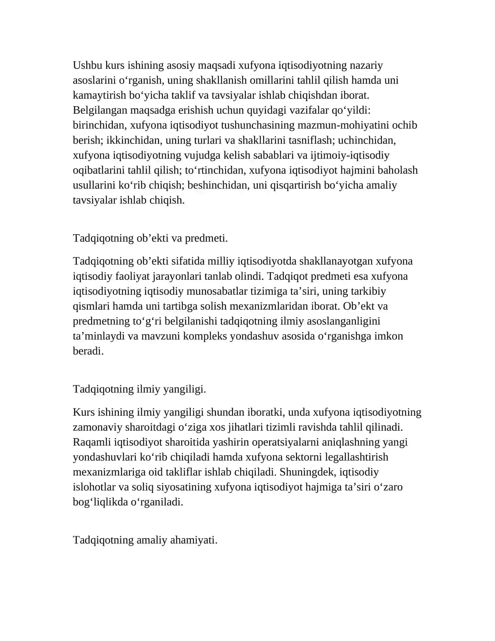 Xufyona iqtisodiyotning mohiyati 3