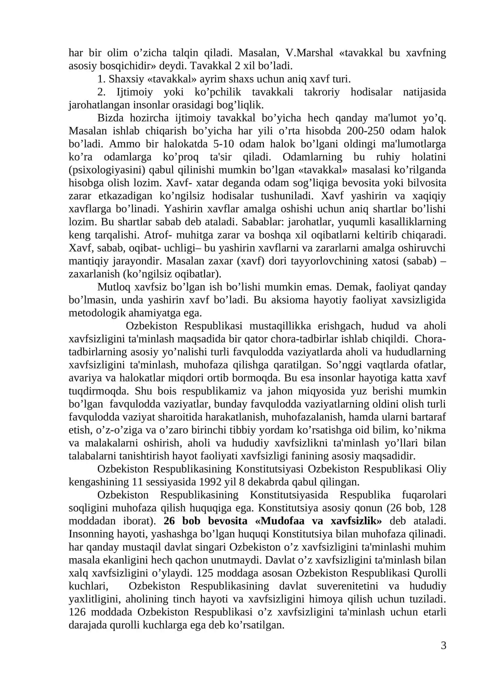Tibbiy Bilim Asoslari va FM 3