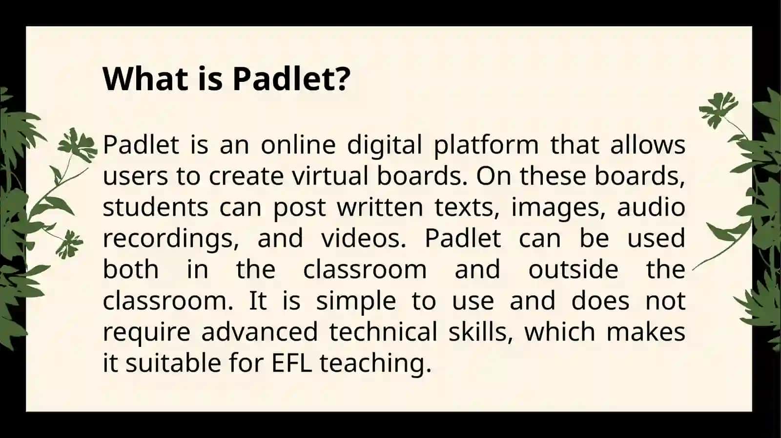 Using Padlet for Teaching Speaking Skills for Intermediate EFL Students 3