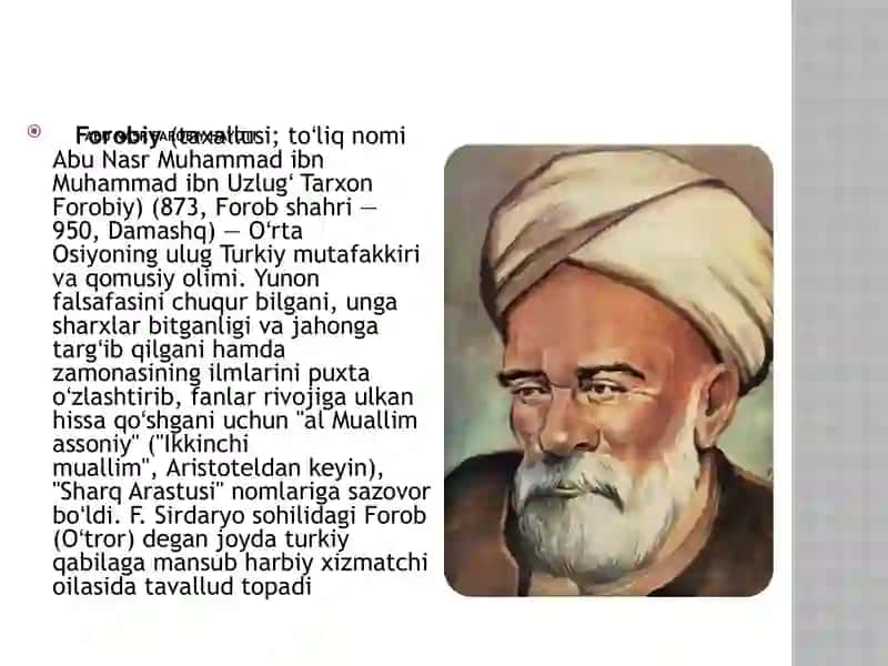 Bilim va odob — jamiyat yuragi(Abu Nasr Farobiy) 3